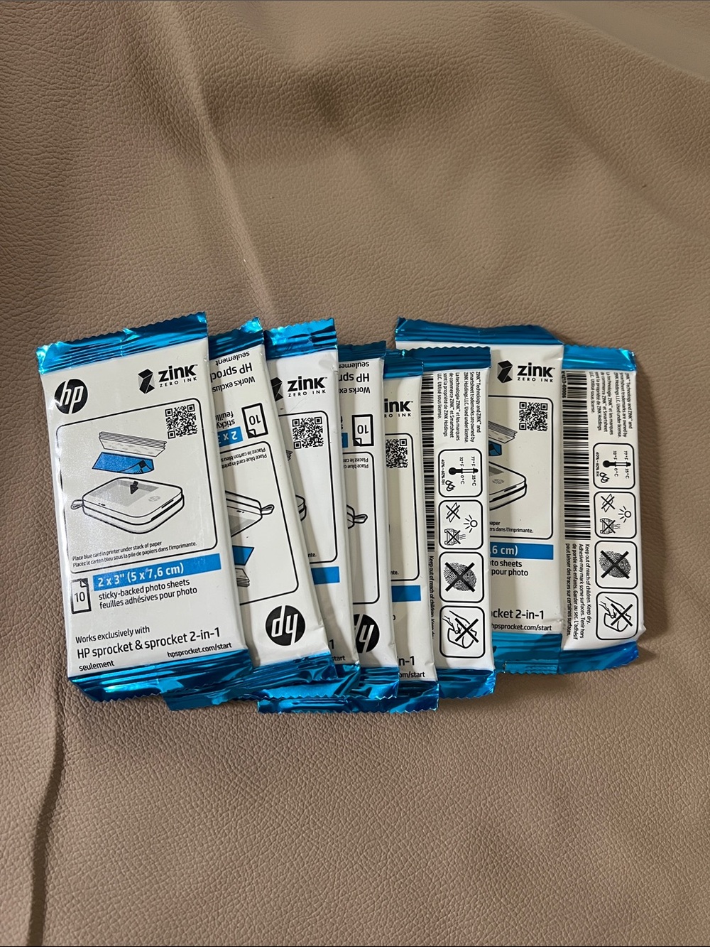 HP Blue & White ZINK Photo Paper Packs - Multipack